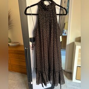 Mock neck a-line dress size 8